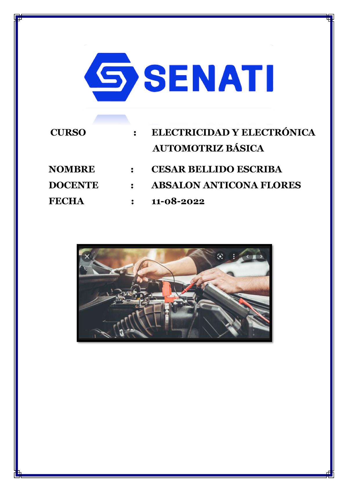 AMOD AMOD-203 Manual 001-11 - CURSO : ELECTRICIDAD Y ELECTR”NICA ...