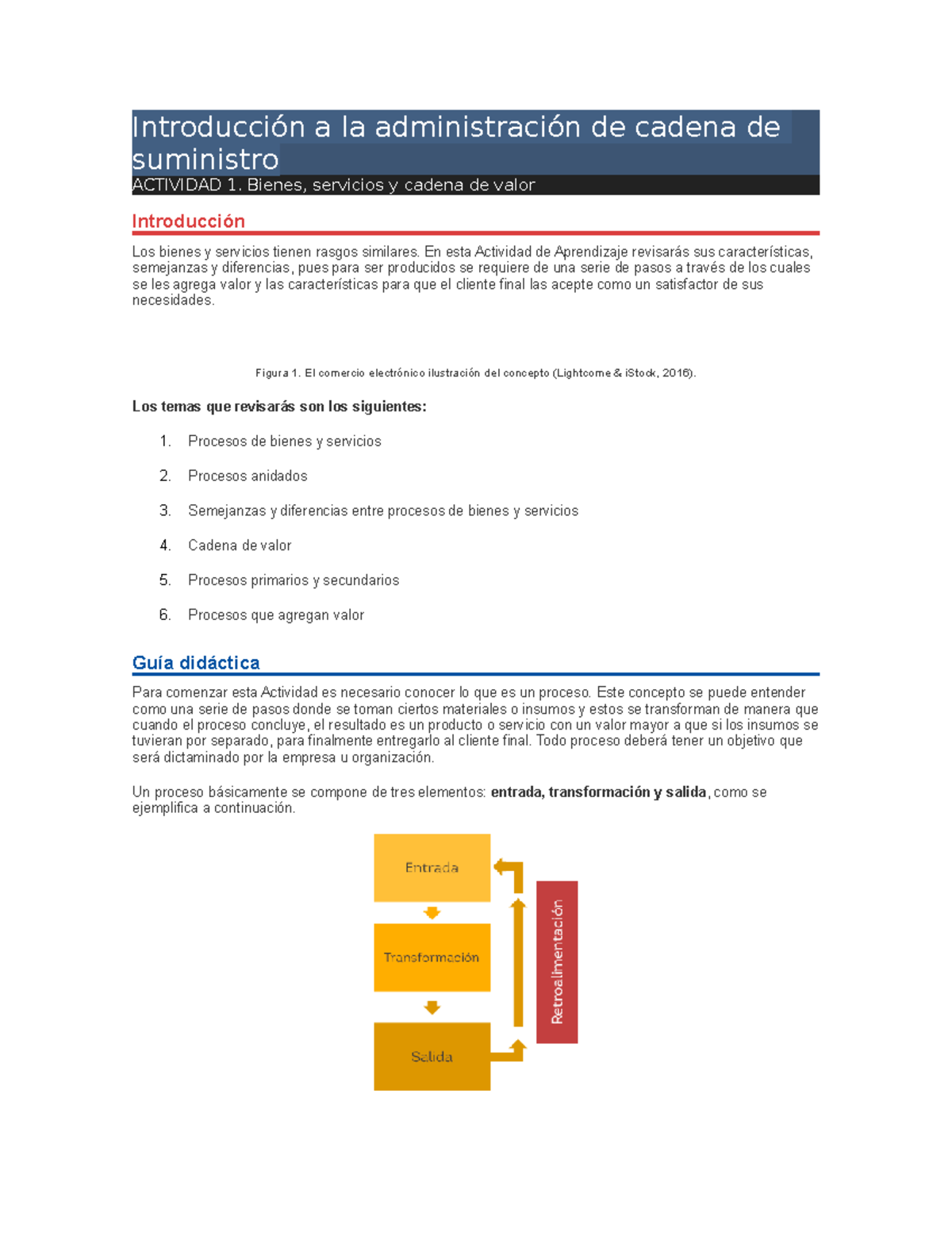 Introducción a la administración de cadena de suministro - Introducción ...