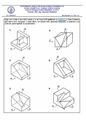 Dti6cfu 17 Es01 Esercitazione 00137 Unina Studocu