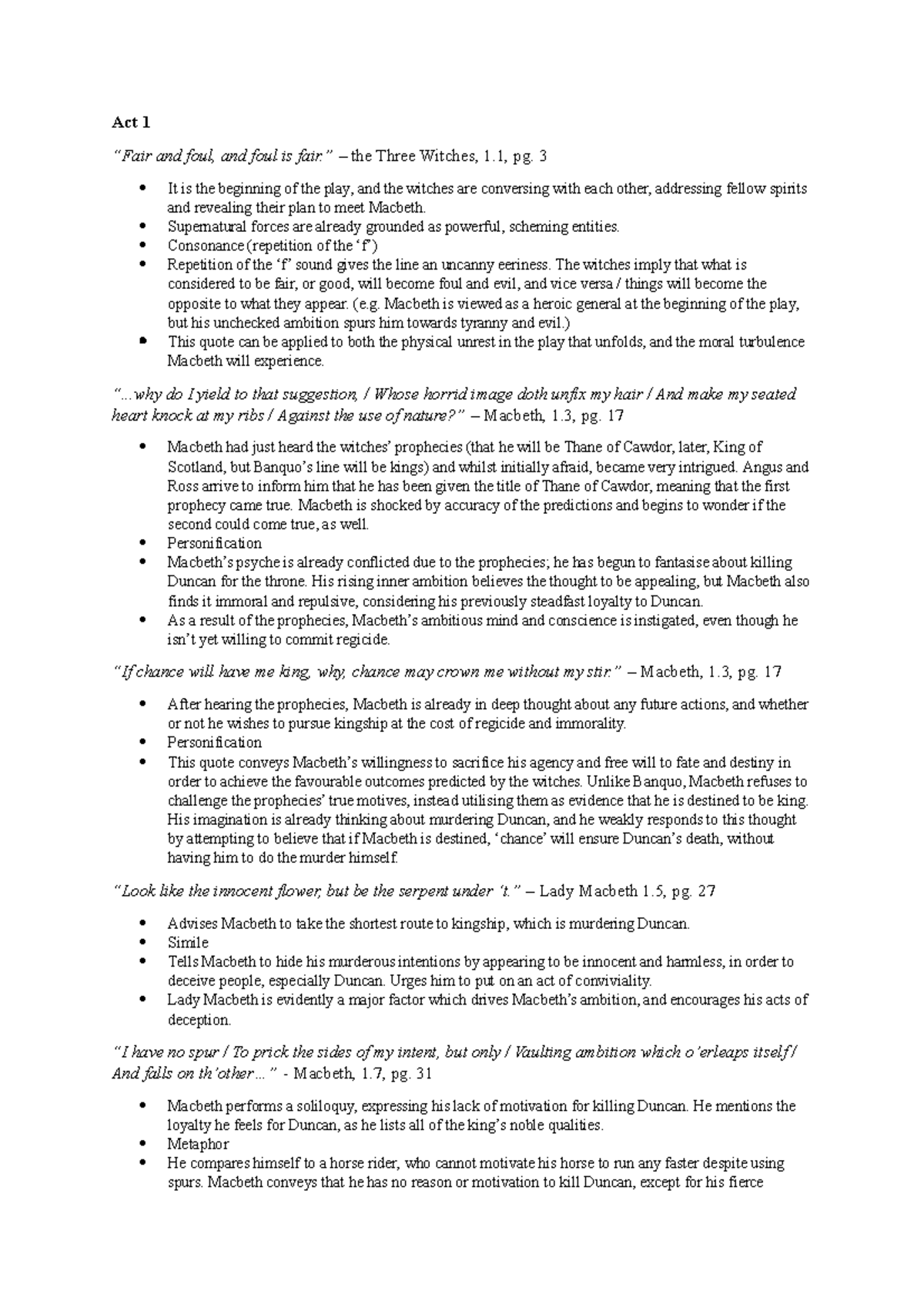 Macbeth Analysis - Act 1 “fair And Foul, And Foul Is Fair.” – The Three 