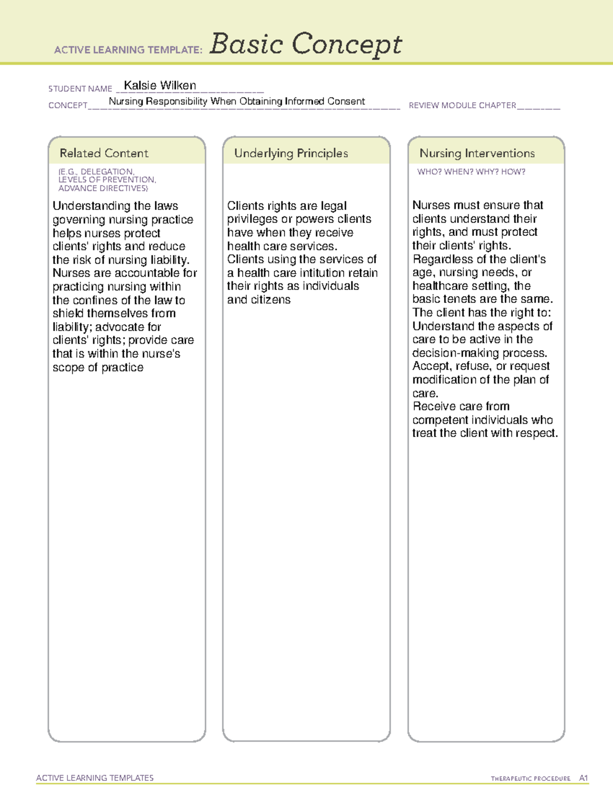 Fun 1 temp 1 - template - NUR 101 - ACTIVE LEARNING TEMPLATES ...