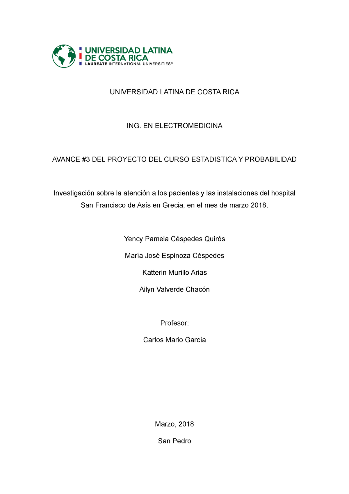 Estadistica Avance Final Montado Sin Correcciones - UNIVERSIDAD LATINA ...