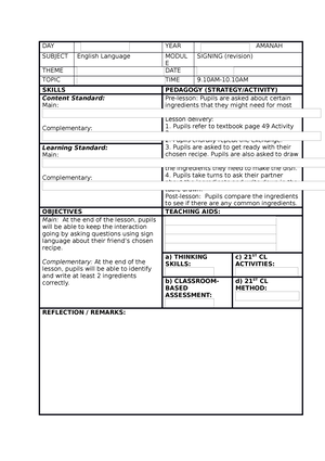 English Tahun 2 K1 Cg Raymond - SECTION A QUESTIONS 1- Choose The Best ...