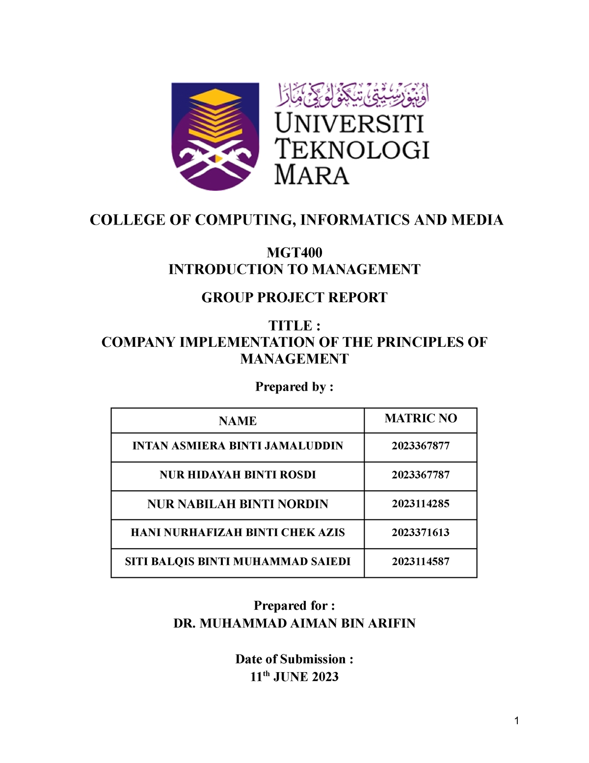 mgt400 group assignment polc