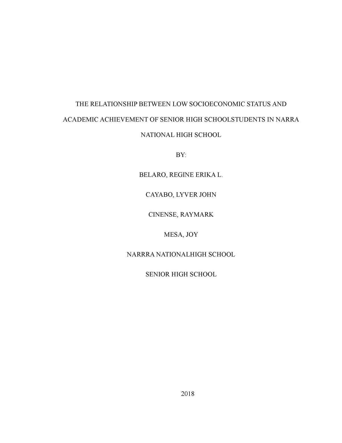 the-relationship-between-low-socioeconomic-status-and-students-the