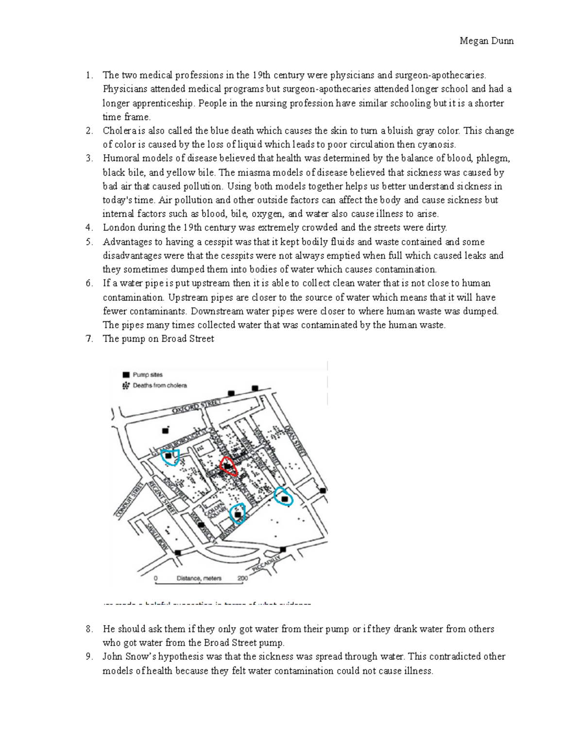 John Snow Case Study qfjaeskf Megan Dunn The two medical