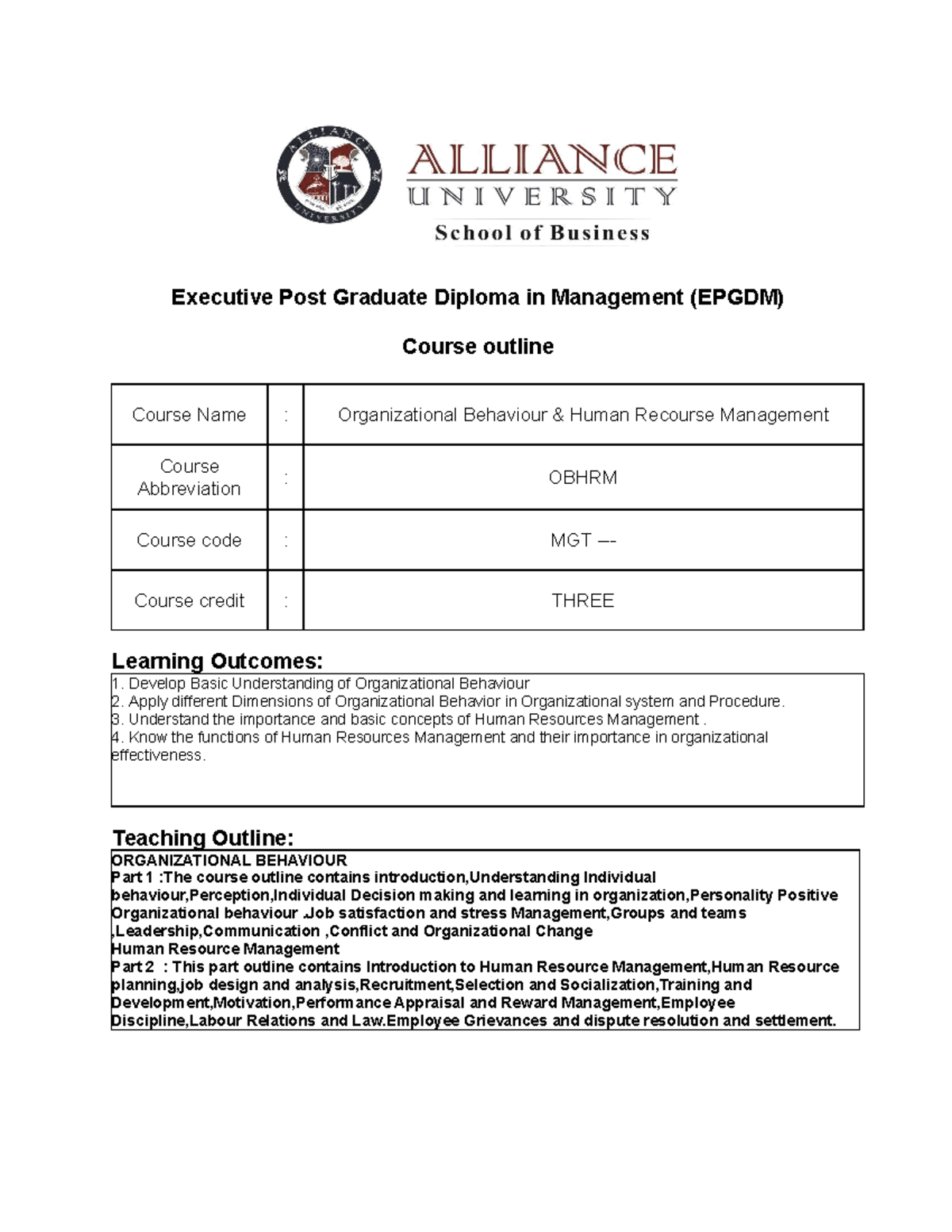 obhrm-course-outline-executive-post-graduate-diploma-in-management
