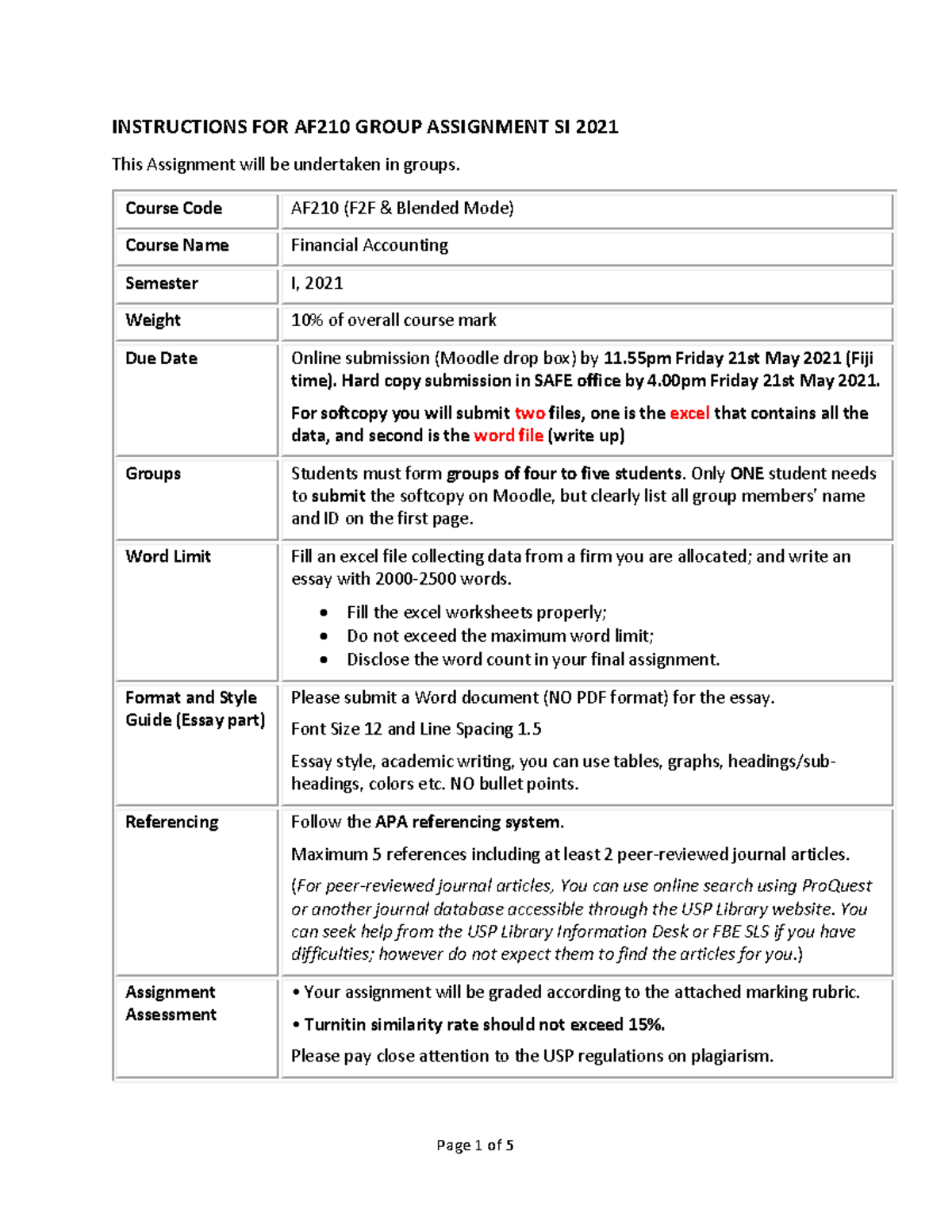 Af210 Financial Accounting Group Assignment 2021 Instructions For Af 210 Group Assignment Si Af210 Financial Accounting Group Assignment 2021 Instructions For Af 210 Group Assignment Si