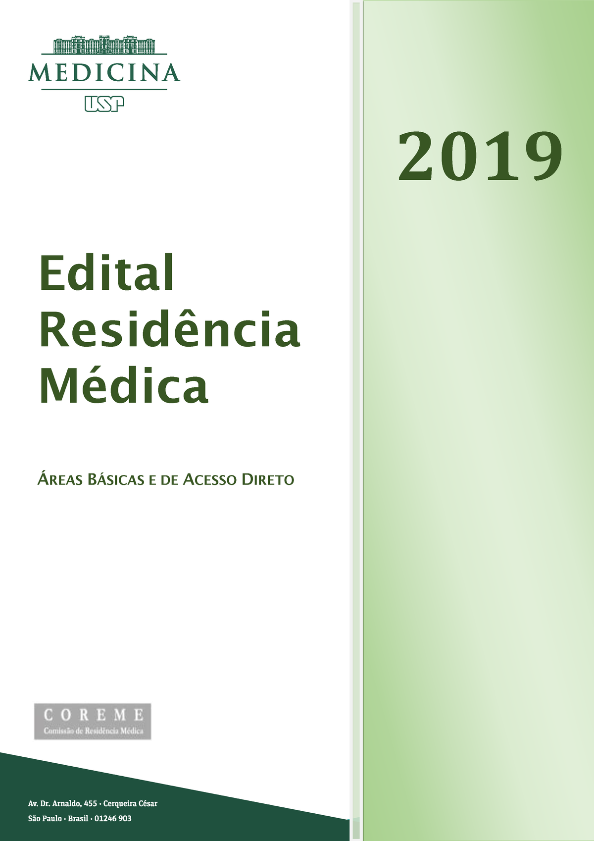 09. Fmusp 19-Acesso Direto - Edital ResidÍncia MÈdica ¡REAS B¡SICAS E ...