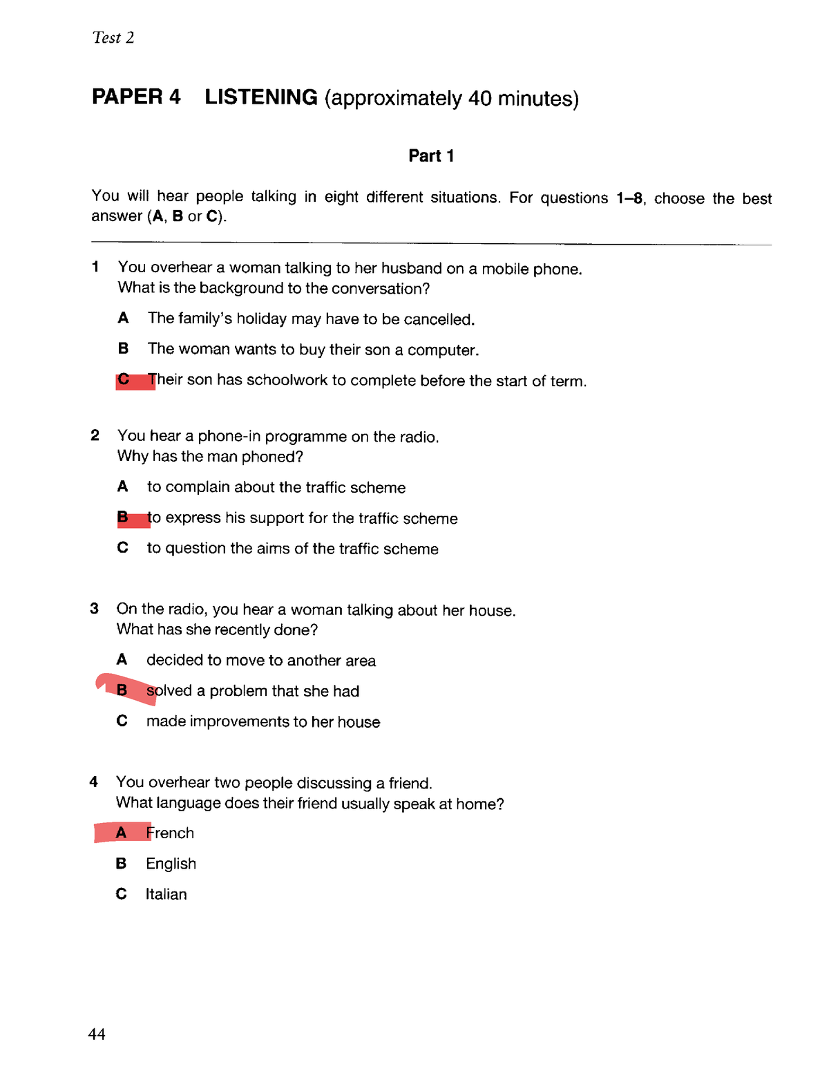 EF Session 4 - FCE1-45-50 - Test 2 PAPER 4 LISTENING (approximately 40 ...