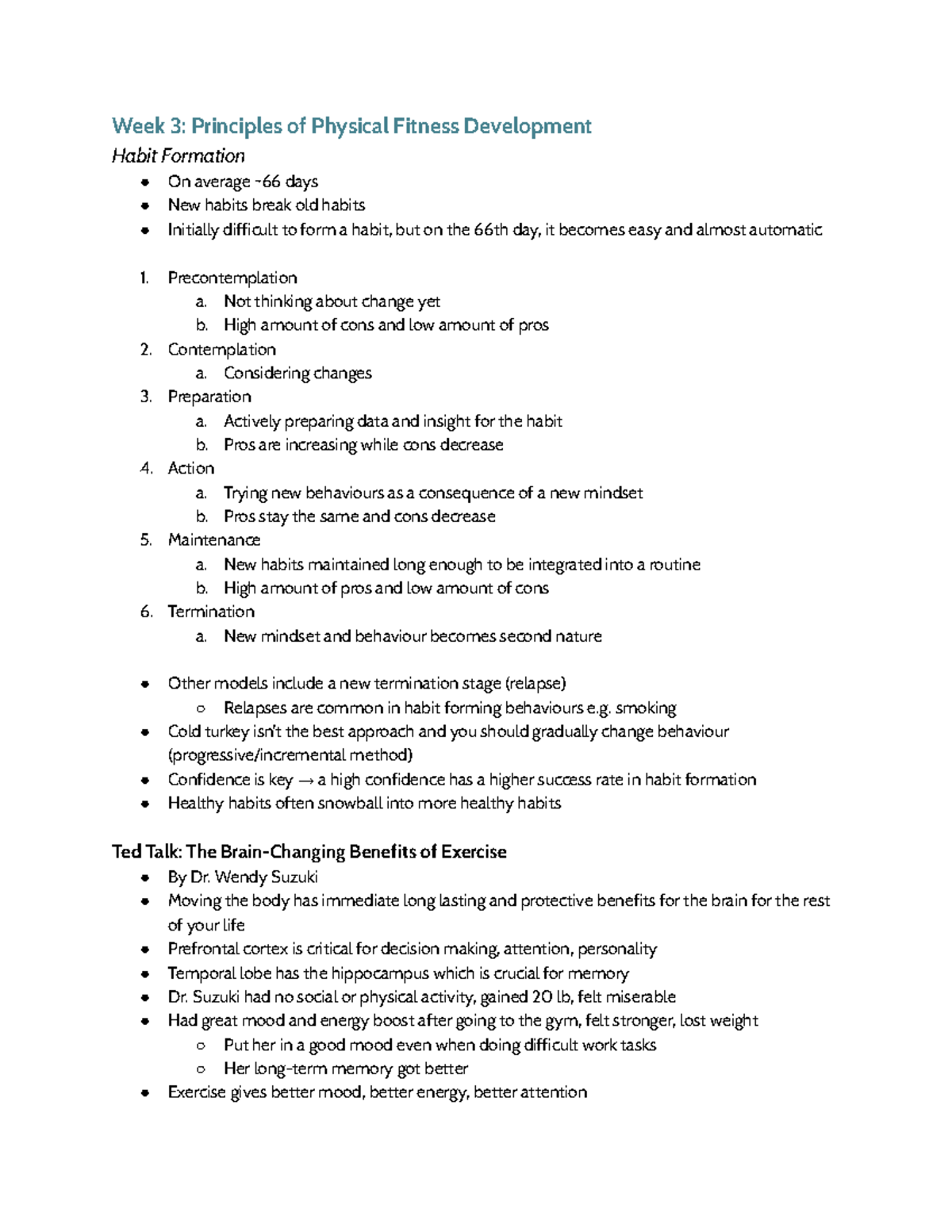 Week 3 Lecture 3 - Week 3: Principles of Physical Fitness Development ...