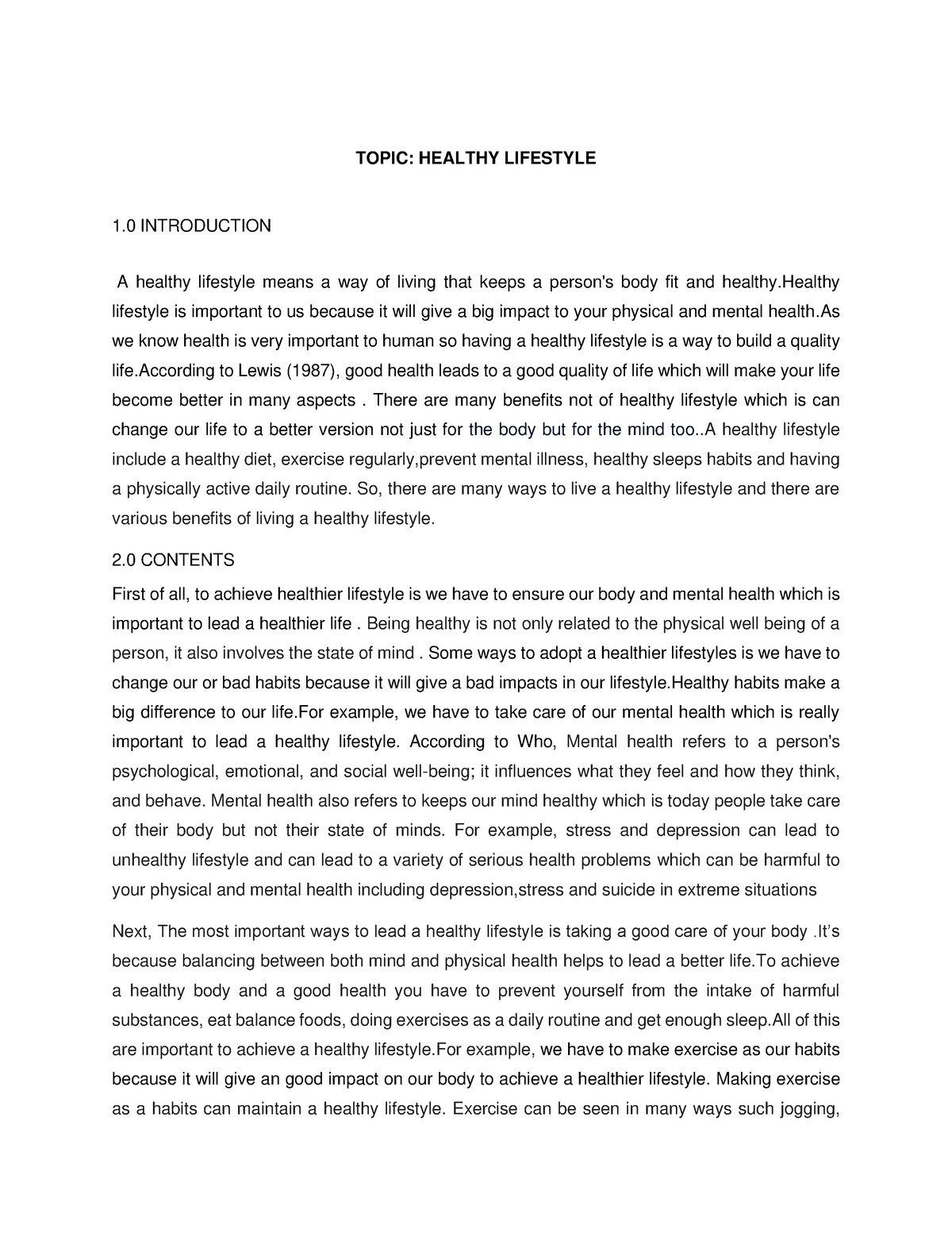 essay-topic-healthy-lifestyle-1-introduction-a-healthy-lifestyle