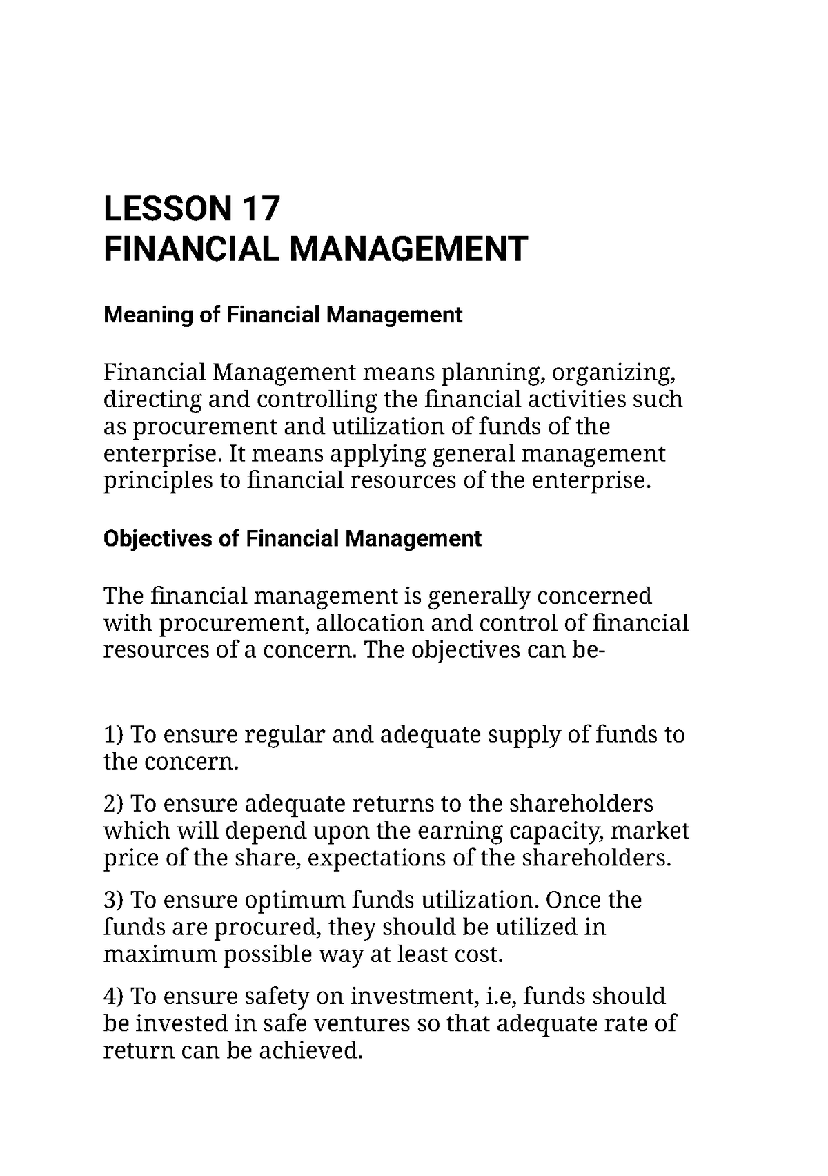 lesson-17-financial-management-lesson-17-financial-management