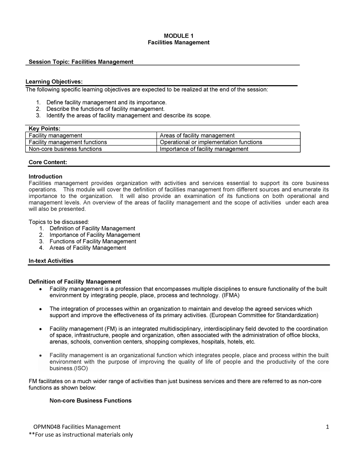 facility management thesis pdf