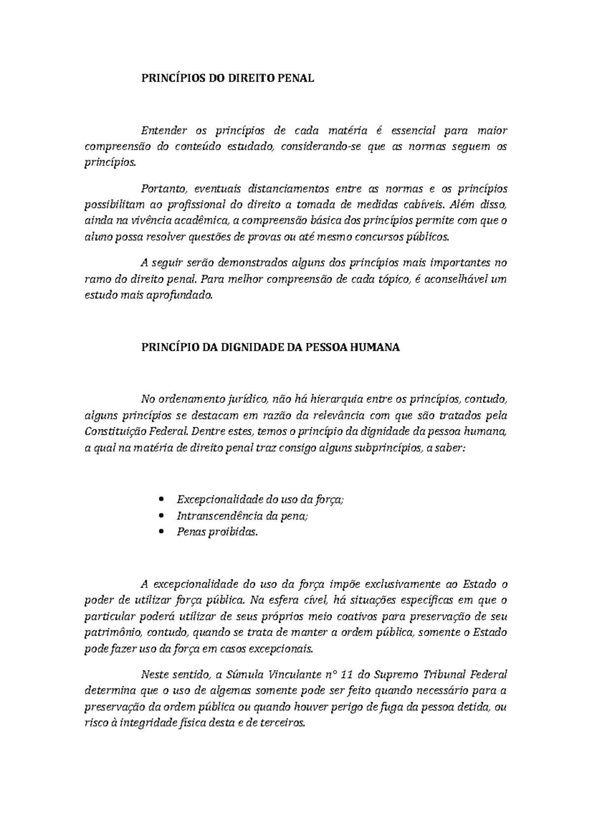 Princípios Do Direito Penal Princípios Do Direito Penal Entender Os