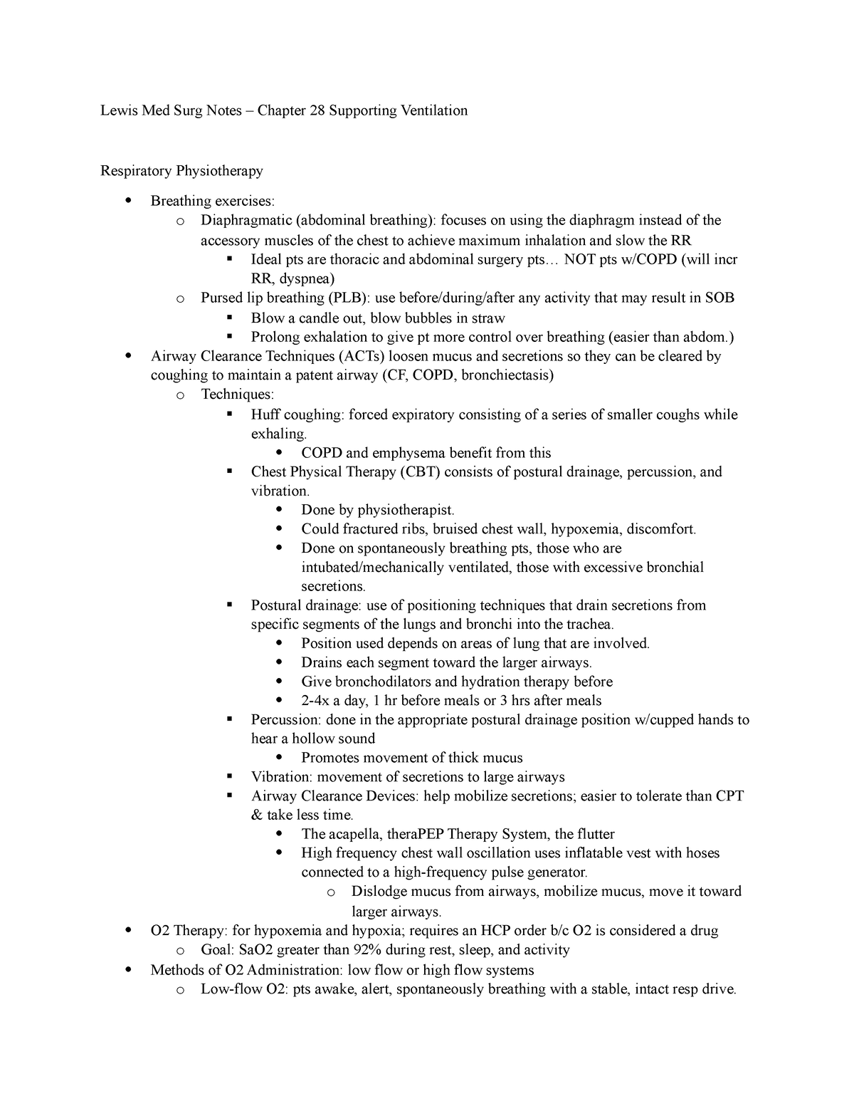 Ch 28 Med Surg Lewis - Lewis Med Surg Notes – Chapter 28 Supporting ...