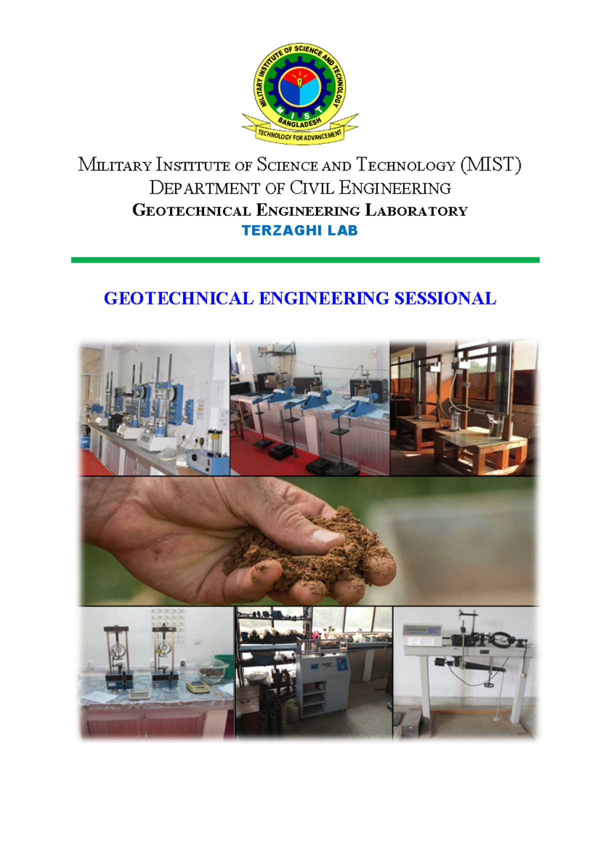 342 Manual - DEPARTMENT OF CIVIL ENGINEERING GEOTECHNICAL ENGINEERING ...