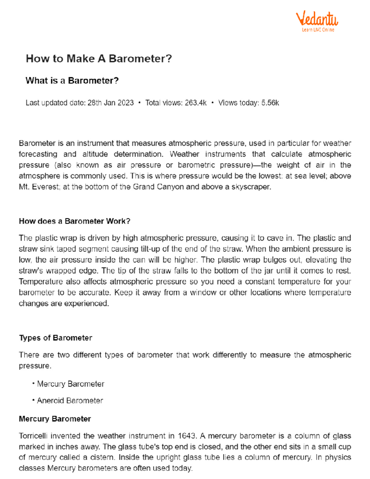 How to Make A Barometer B.tech CSE Studocu
