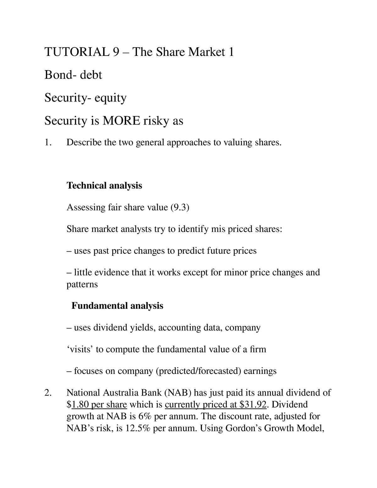 tutorial-9-the-share-market-1-tutorial-9-the-share-market-1-debt