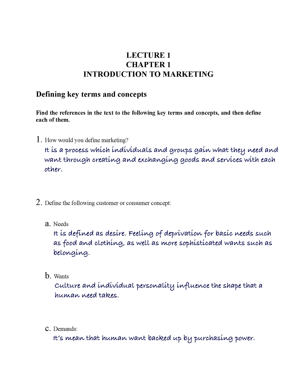 Week 1 Tutorial 1 Chapter 1 - LECTURE 1 CHAPTER 1 INTRODUCTION TO ...