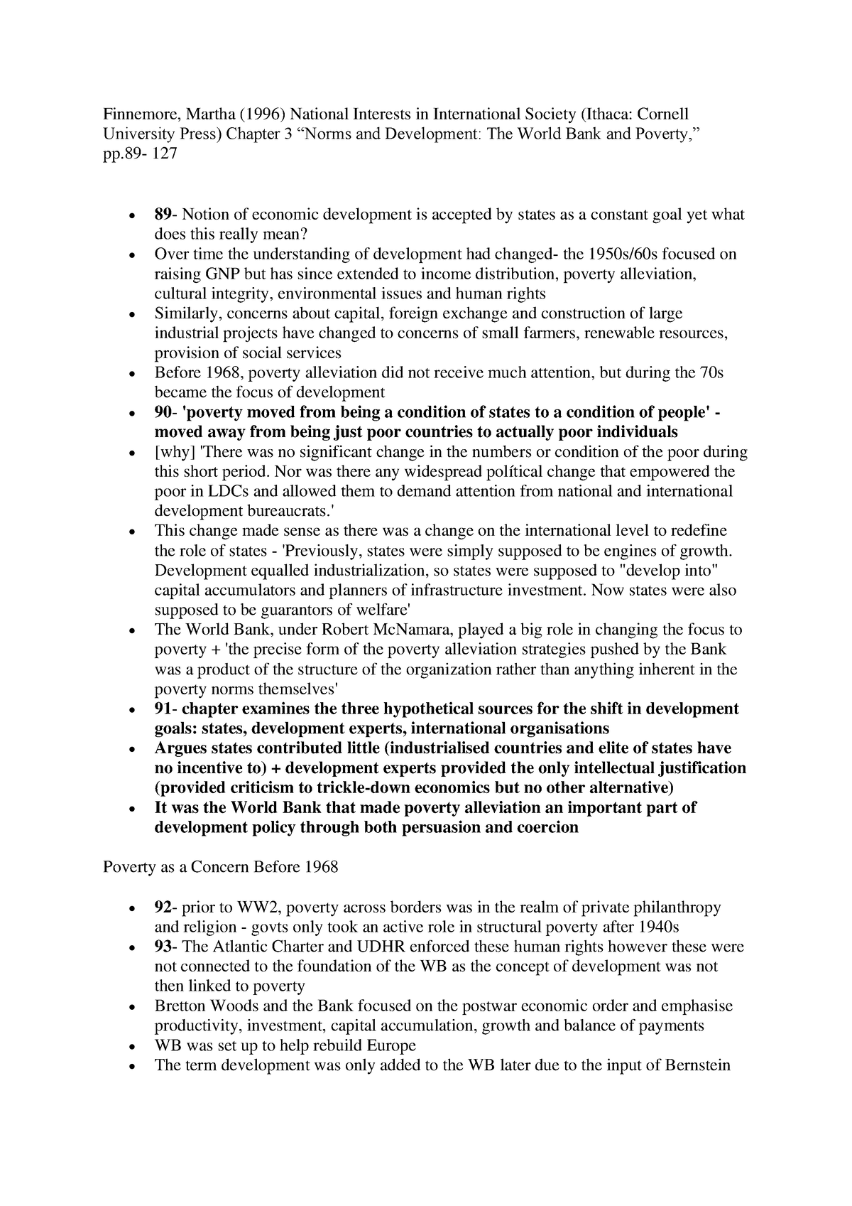 Finnemore, Martha (1996) National Interests in International Society ...