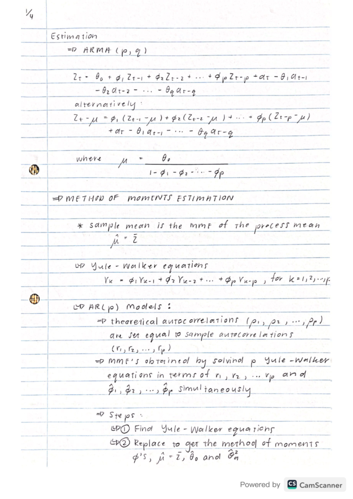 Estimation STK320 - STA1510 - Studocu