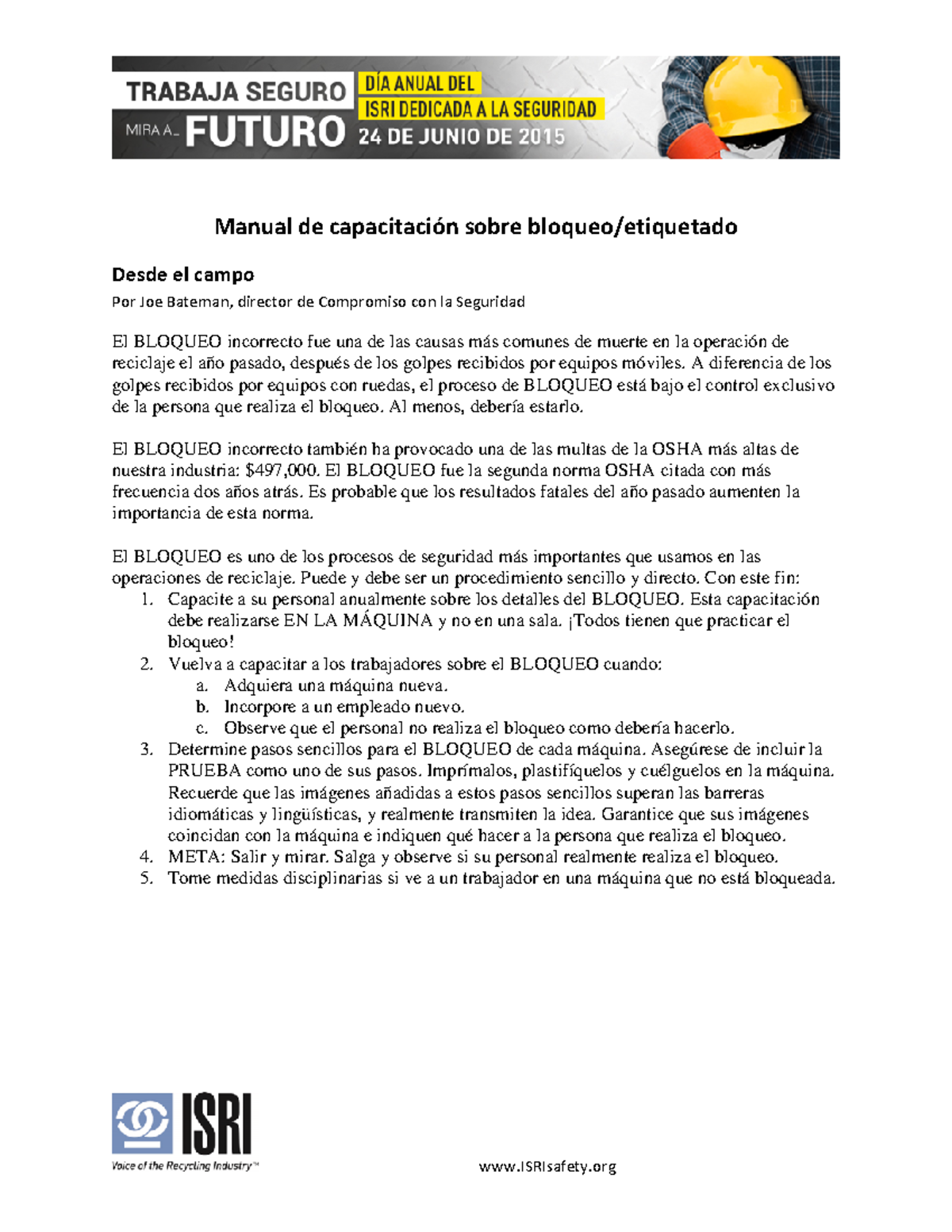 Lockout-tagout-workbook 7261D6E3C91E - Manual de capacitación sobre ...