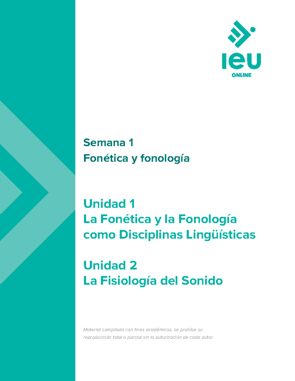 Apuntes S1 Resumen De Fonetica Y Fonologia Semana 1 Fonética Y Fonología Material Compilado 9812