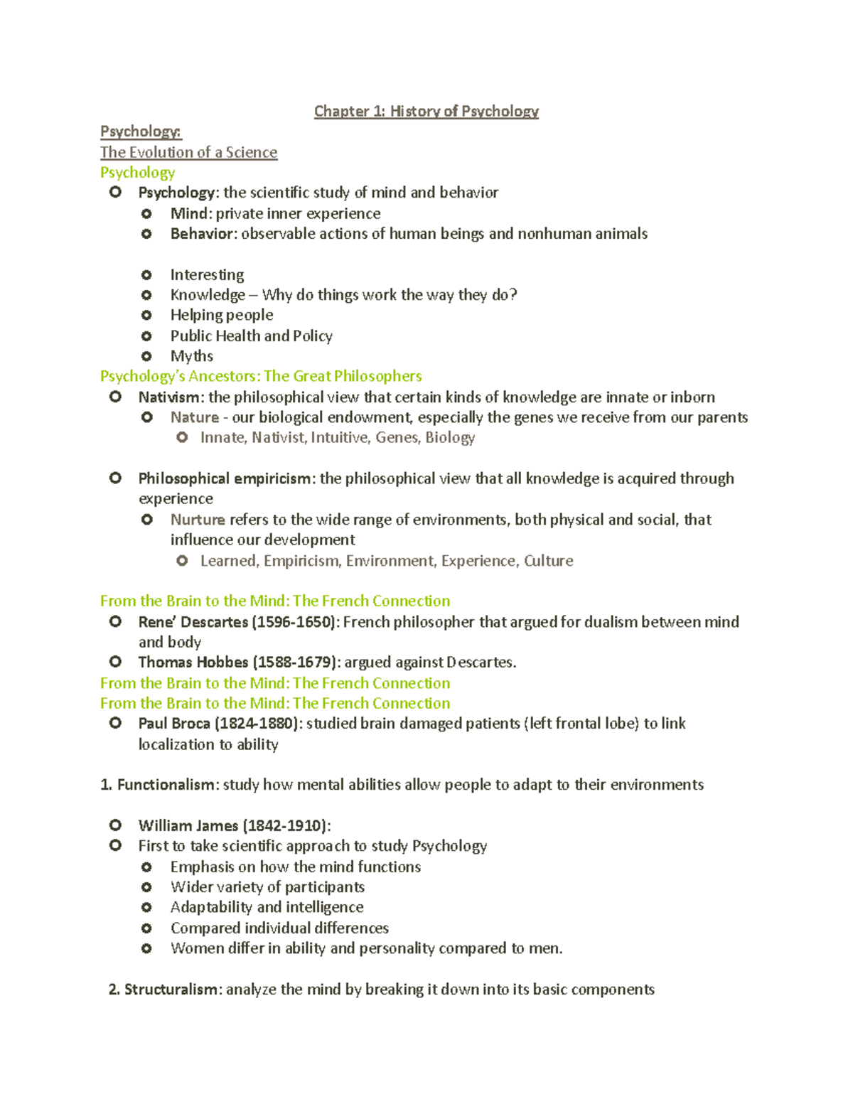 1 History of Psychology S - Warning: TT: undefined function: 32 Warning ...