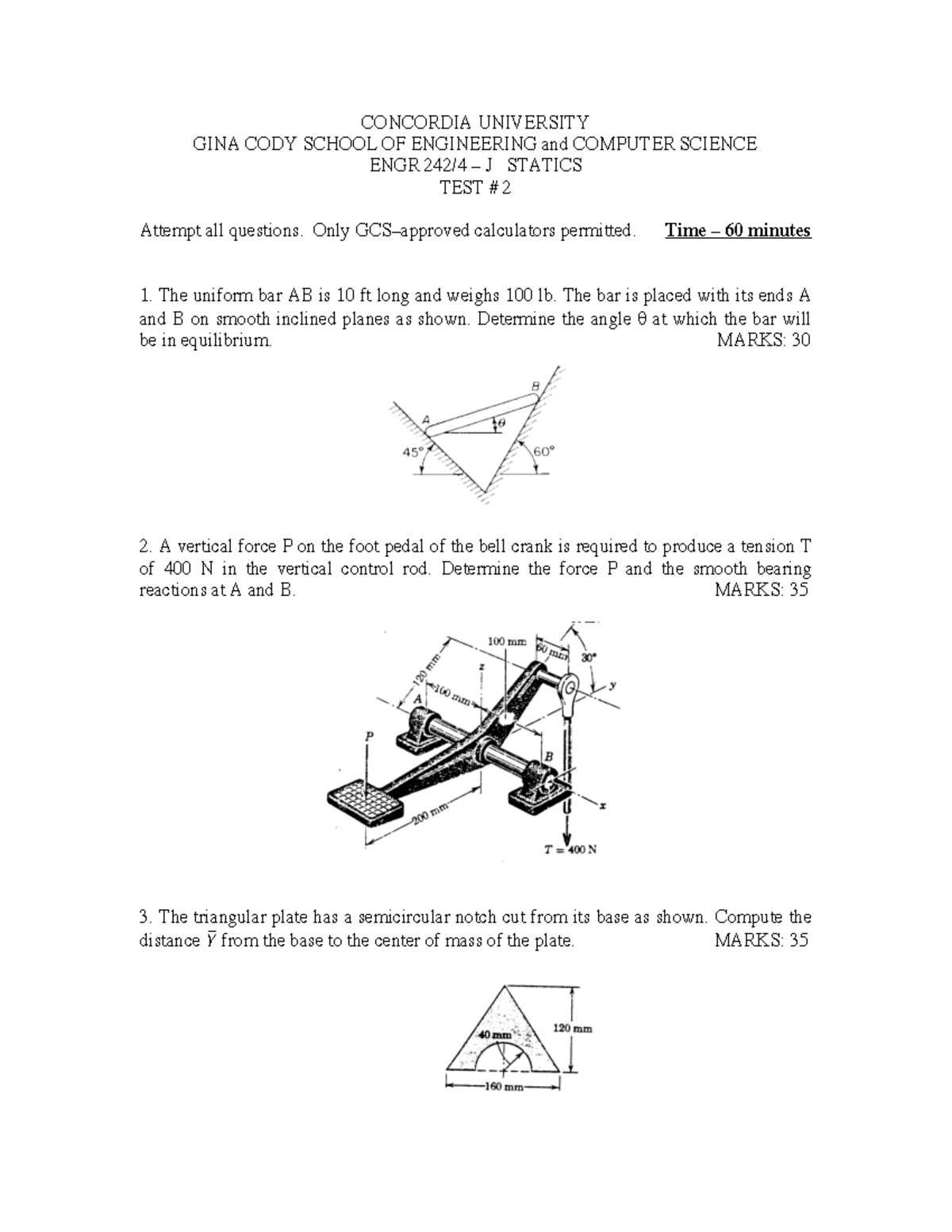 TEST2 2021 - Test 2 - CONCORDIA UNIVERSITY GINA CODY SCHOOL OF ...