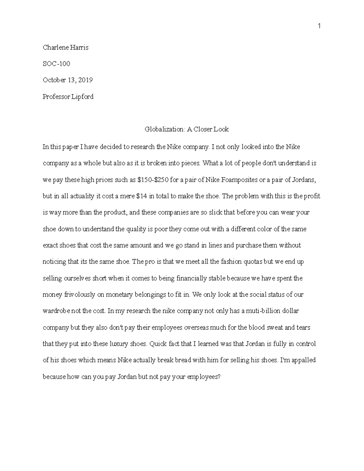 globalization and society essay