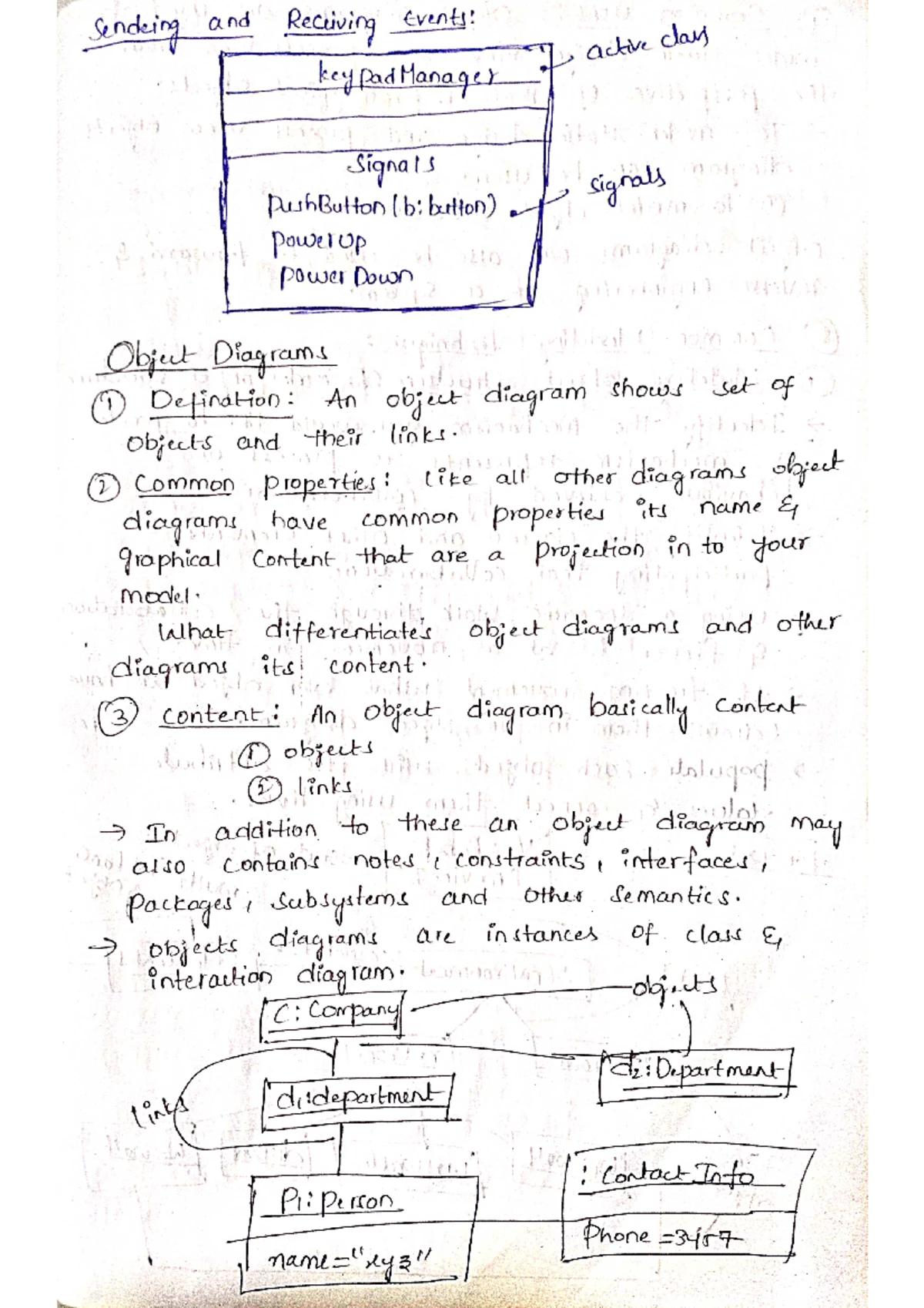 Ooad unit-3 - complete ooad unit 3 notes - unit class Diagram A class ...