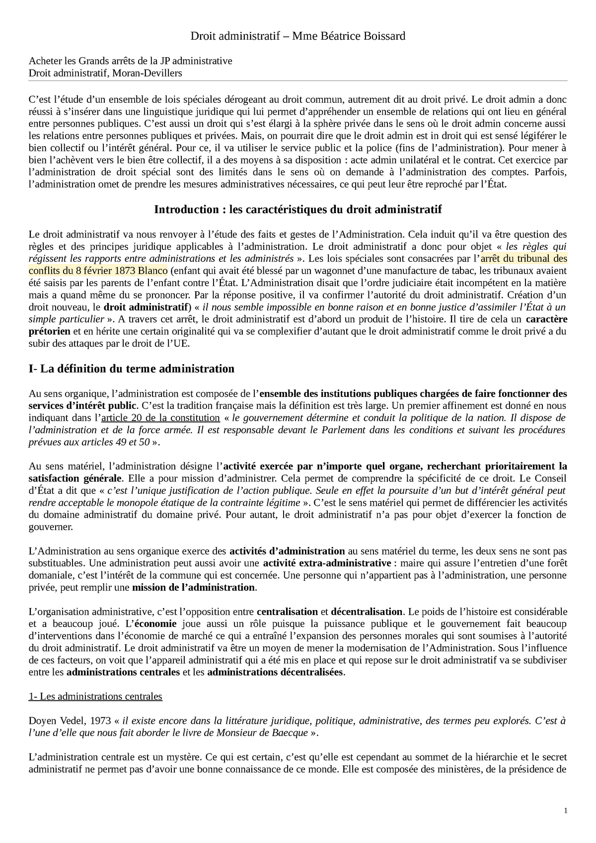 Droit-administratif-S3 - Droit Administratif – Mme Béatrice Boissard ...