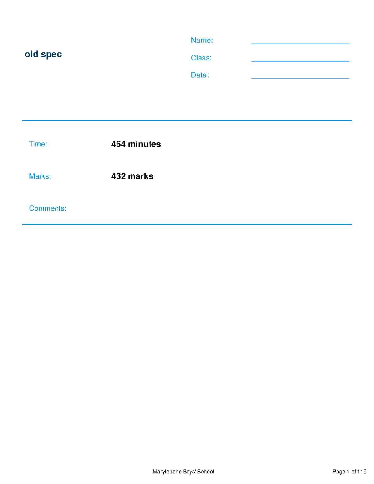 exam questions physics old spec Name