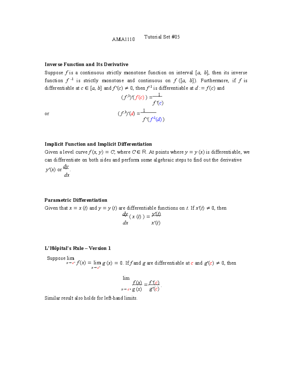 Tut5 Tutorial Question For Lecture 5 Studocu