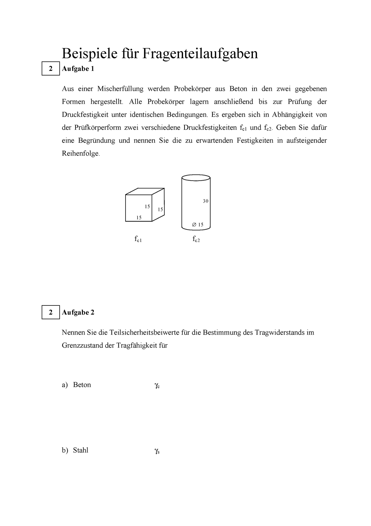 Betonbau 1 - Klausurvorbereitung Folie Beispiele Für Das Lernen ...