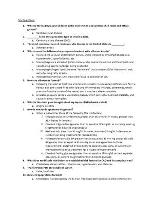 Adult III Chapter 22 Study Guide - My Questions ______ are disorders of ...