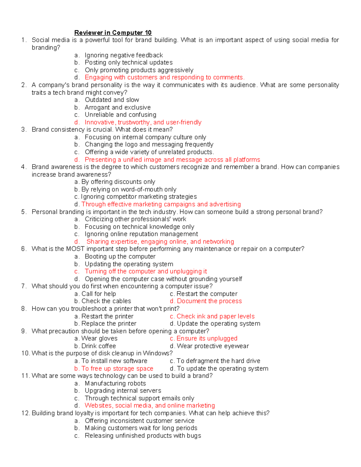 Reviewer Comp 10 Reviewer in Computer 10 Social media is a powerful