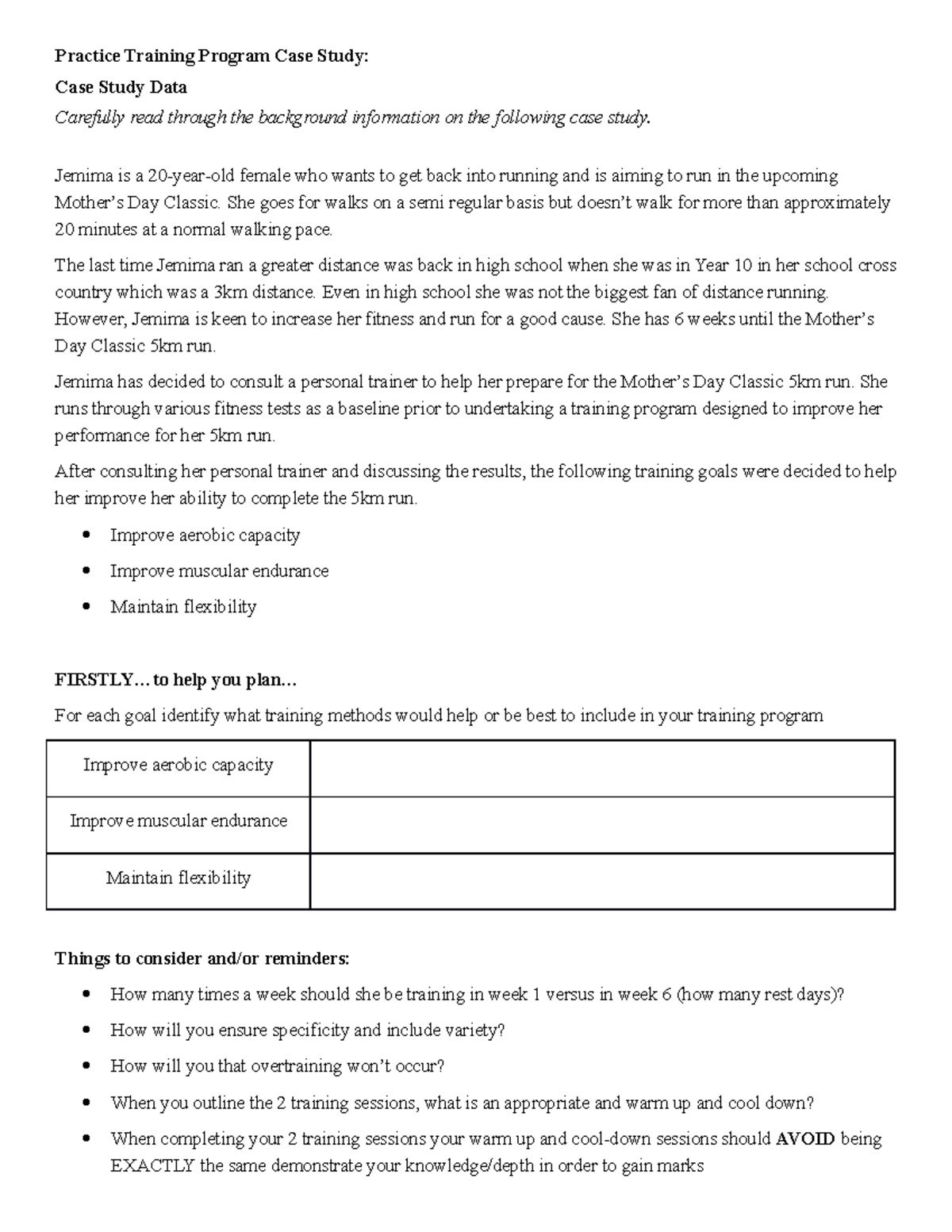 Beginner prac SAC have fun Practice Training Program Case Study