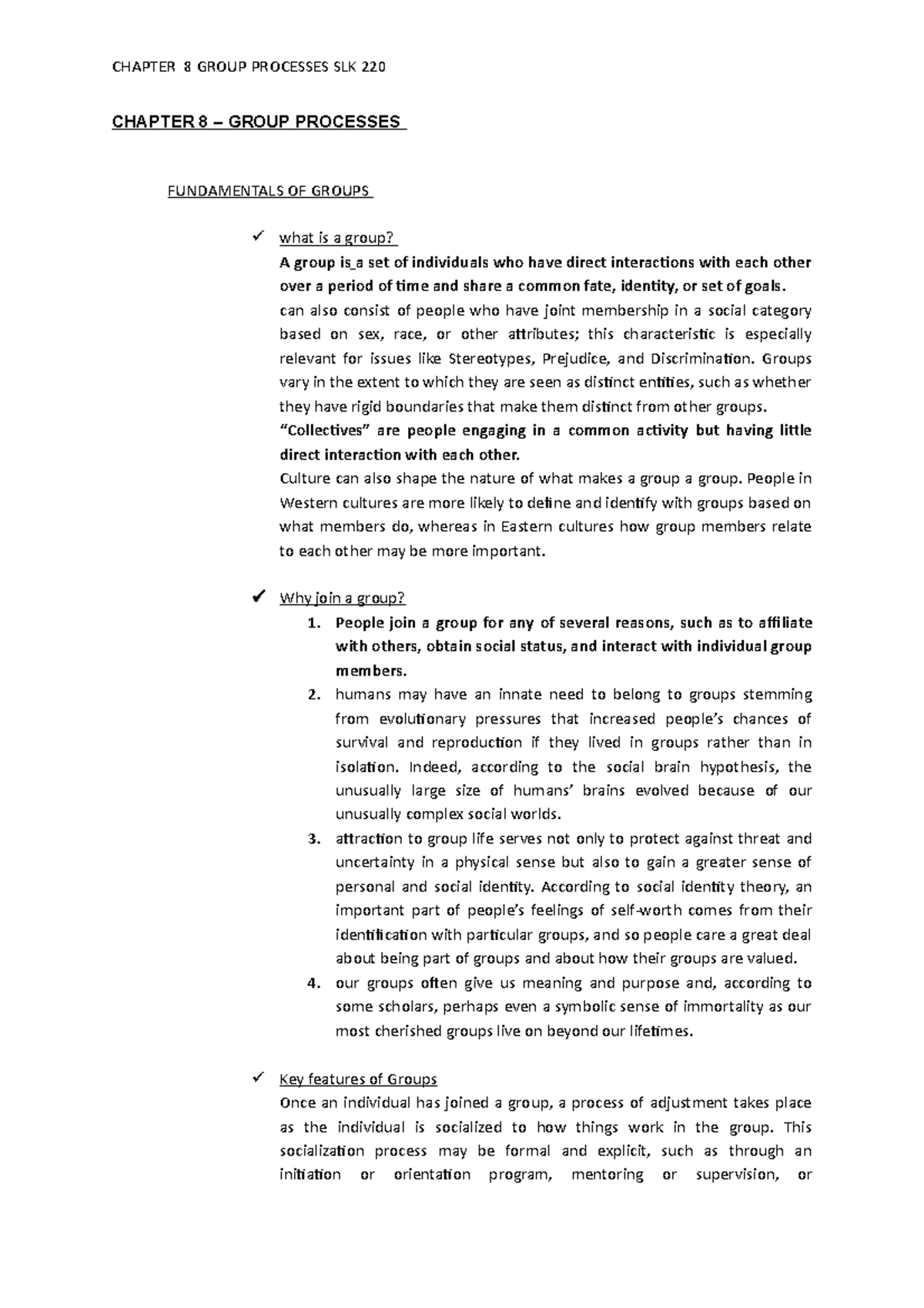 chapter-8-own-notes-chapter-8-group-processes-fundamentals-of