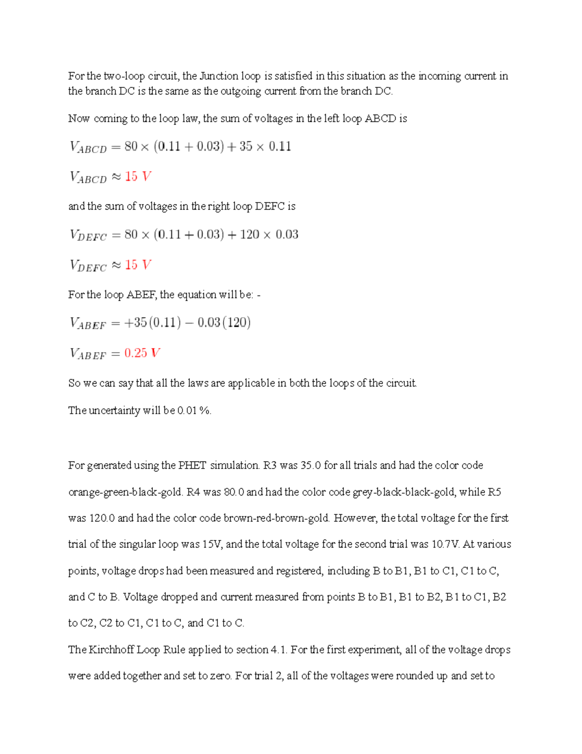 Physics 2021 Kirchhoffs Rules - For the two-loop circuit, the Junction ...