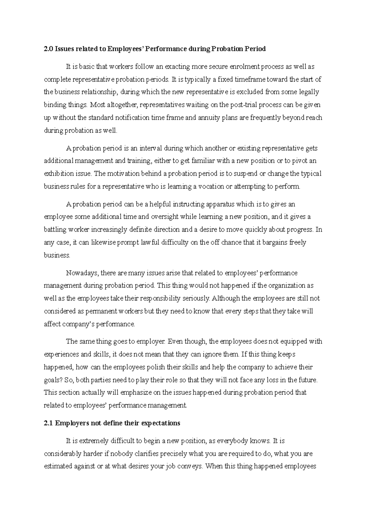 PMS Research paper Issue 2 Issues related to Employees’ Performance