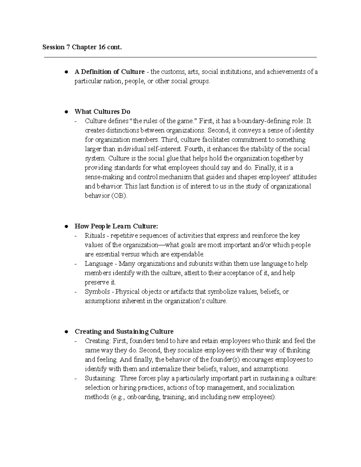 Session 7 Chapter 16 cont Session 7 Chapter 16 cont. A Definition of