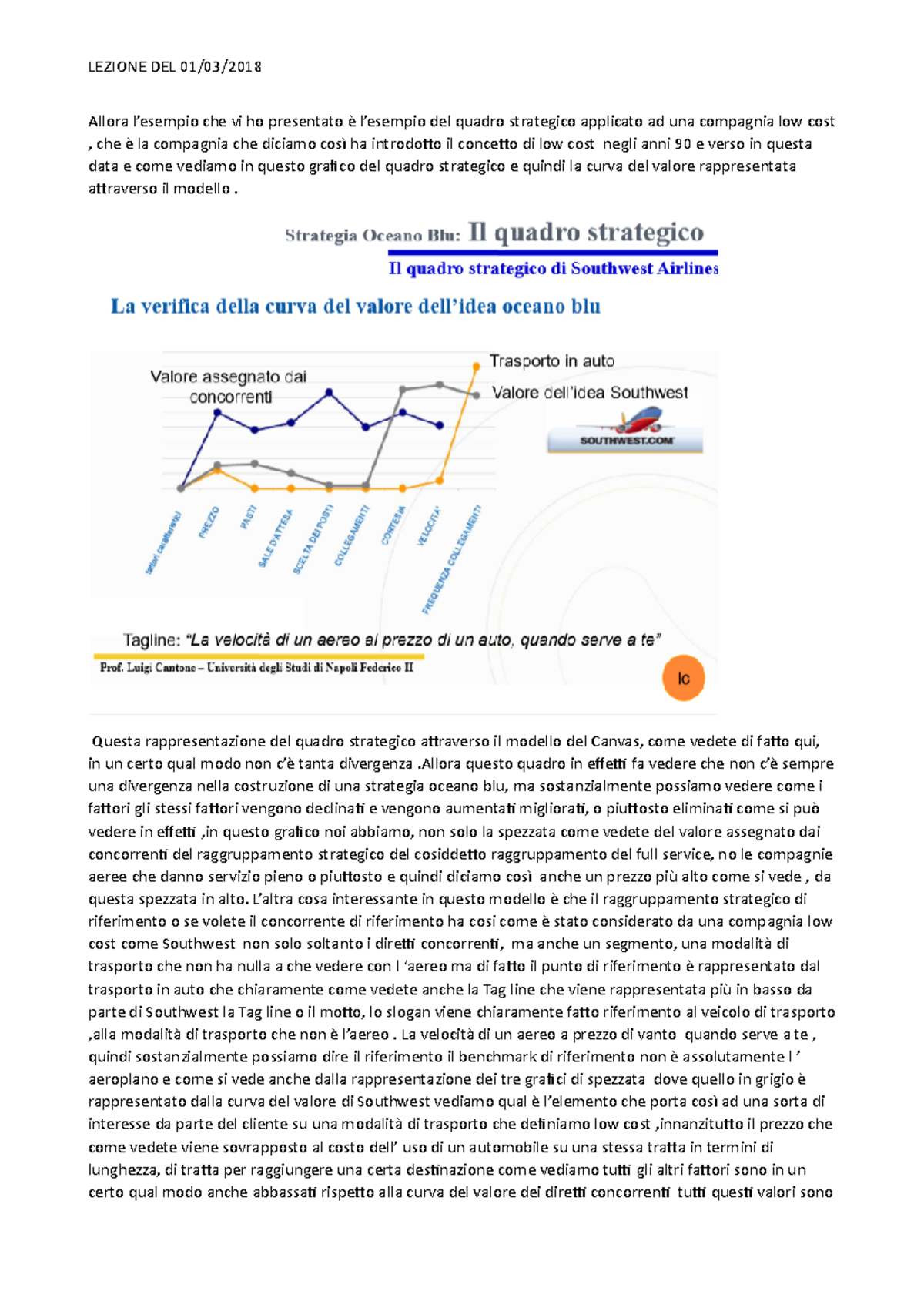 Marketing Avanzato 4° Lezione LEZIONE DEL 01/03/2018 Allora l