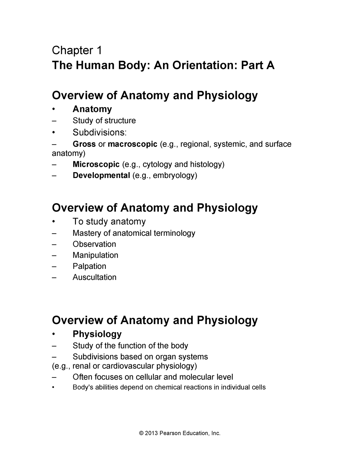 Ch 01 Lecture Presentation A - Chapter 1 The Human Body: An Orientation ...