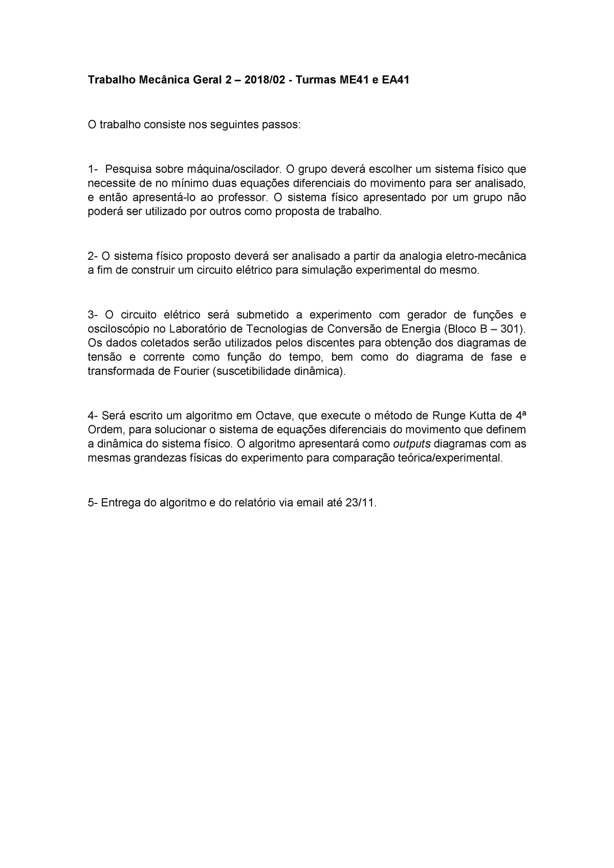 Atividade Prática De Mecanica Geral 2 - Trabalho Mecânica Geral 2 ...