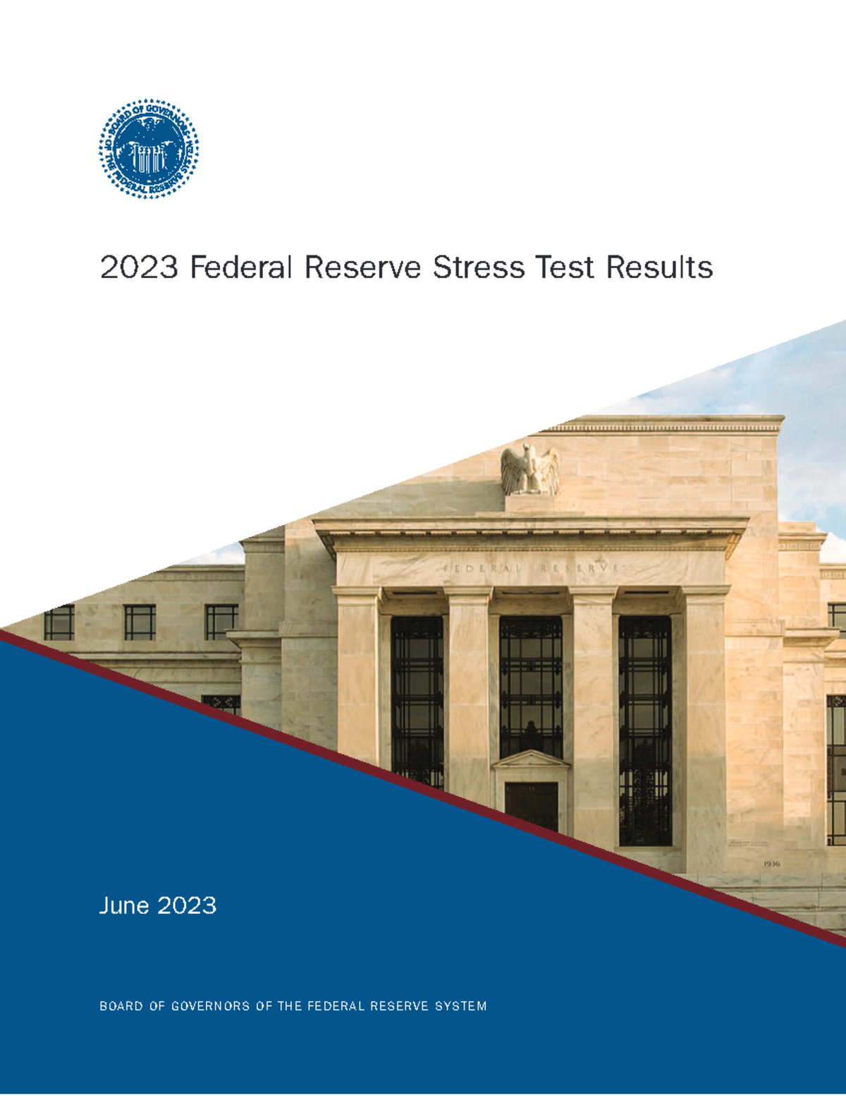 2023 Federal Reserve Stress Test Results 2023dfastresults20230628