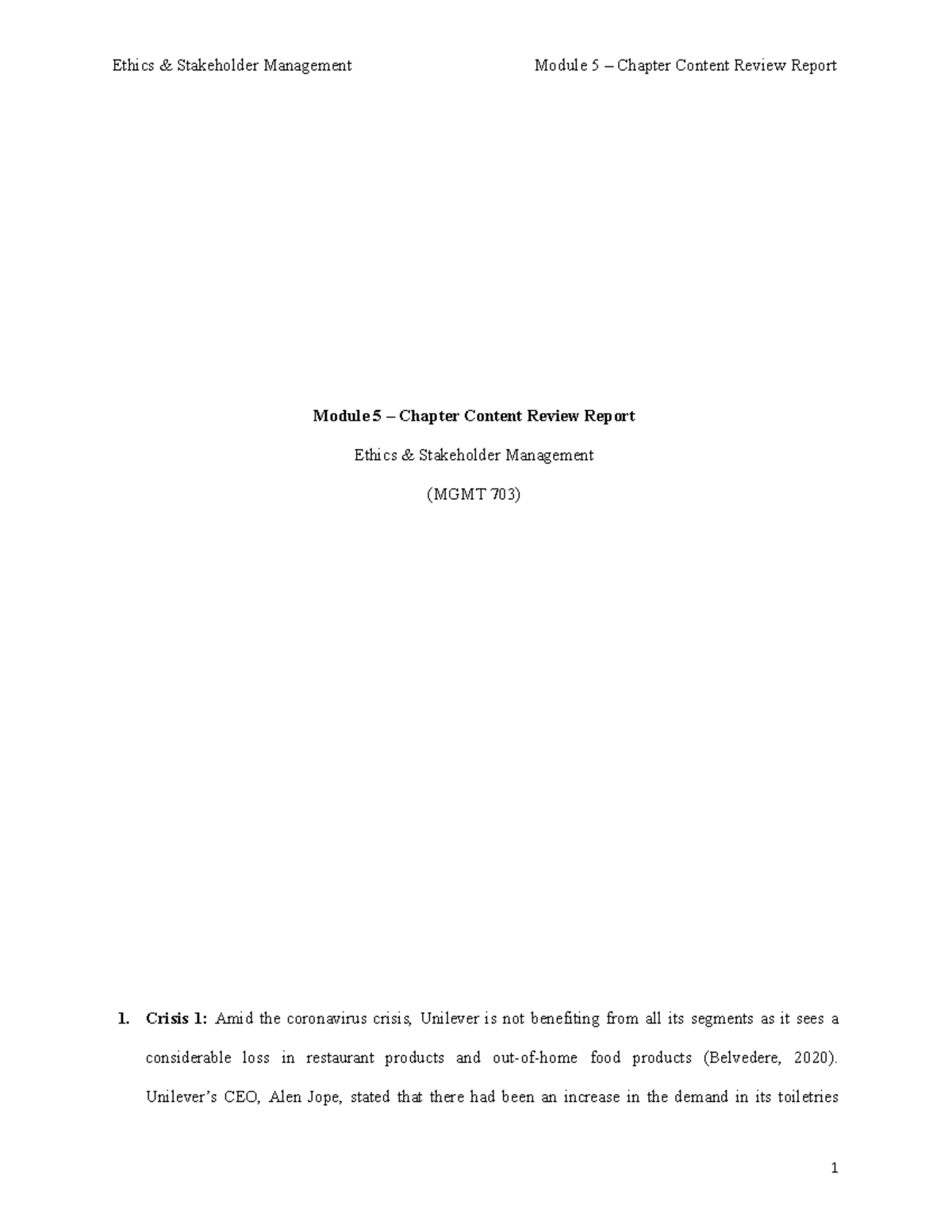 M5- Content Review Report - Module 5 – Chapter Content Review Report ...