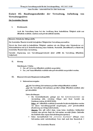 Schema Nebenbestimmungen VA - Übung Im Verwaltungsrecht Für Die ...