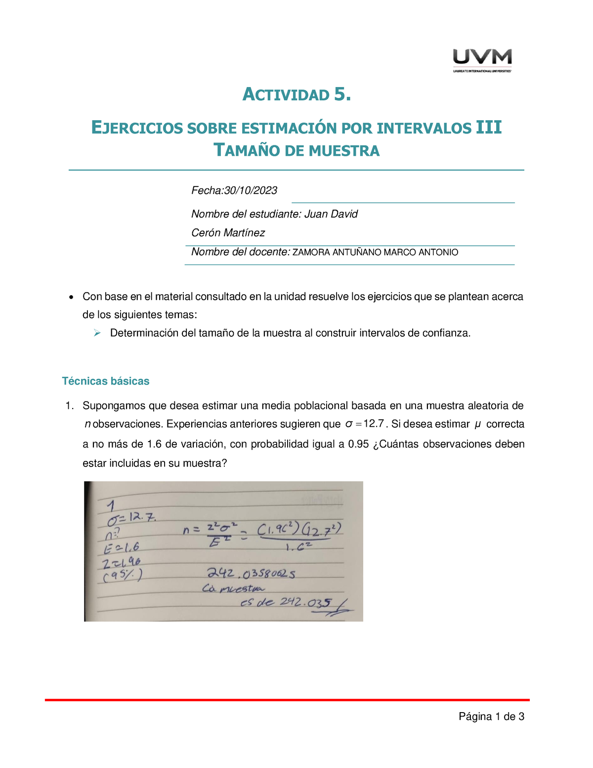 A5 Ejercicios - Actividad 5 Estadistica Blackboard - ACTIVIDAD 5 ...